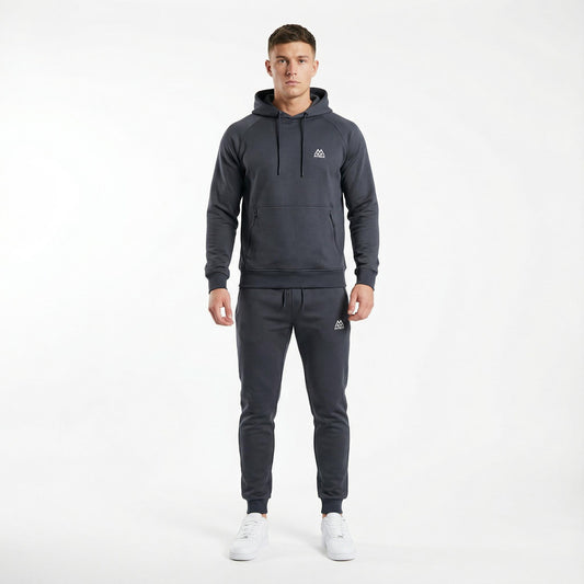 FITROX Men’s Tech Fleece Tracksuit Set – Pullover Hoodie & Joggers – Slim Fit – S-XL Light Grey Hoodie Black Hoodie Charcoal Grey Hoodie & Joggers Size UK 3-8