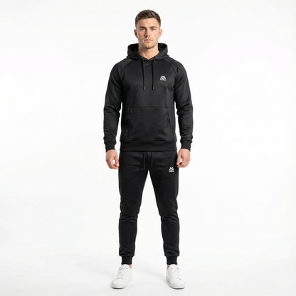 FITROX Men’s Tech Fleece Tracksuit Set – Pullover Hoodie & Joggers – Slim Fit – S-XL Light Grey Hoodie Black Hoodie Charcoal Grey Hoodie & Joggers Size UK 3-8