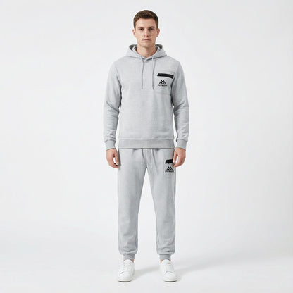FITROX Men’s Tech Fleece Tracksuit Set – Pullover Hoodie & Joggers – Slim Fit – S-XL Light Grey Hoodie Black Hoodie Charcoal Grey Hoodie & Joggers Size UK 3-8