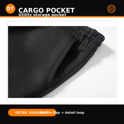 FITROX Kids Polyester Tracksuit Set – Cargo Pocket Sweatshirt & Joggers (7–14 Years) Boys Girls Unisex Polyester Tracksuit – 2 Piece Sweatshirt + Joggers