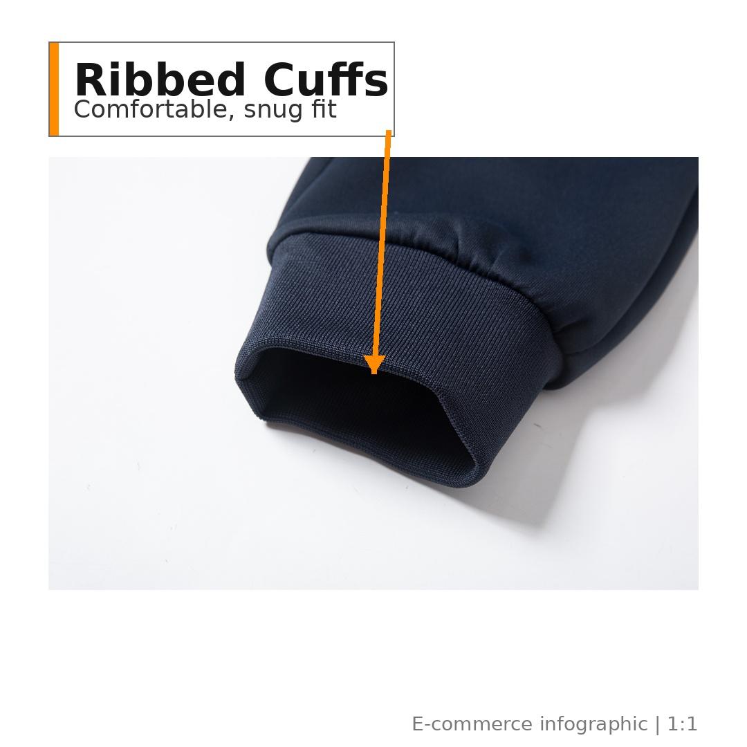 FITROX Men’s Tech Fleece Tracksuit Set – Men’s Polyester Tracksuit Set – Crew Neck Sweatshirt & Joggers – Zip Pocket Detail – S–XL