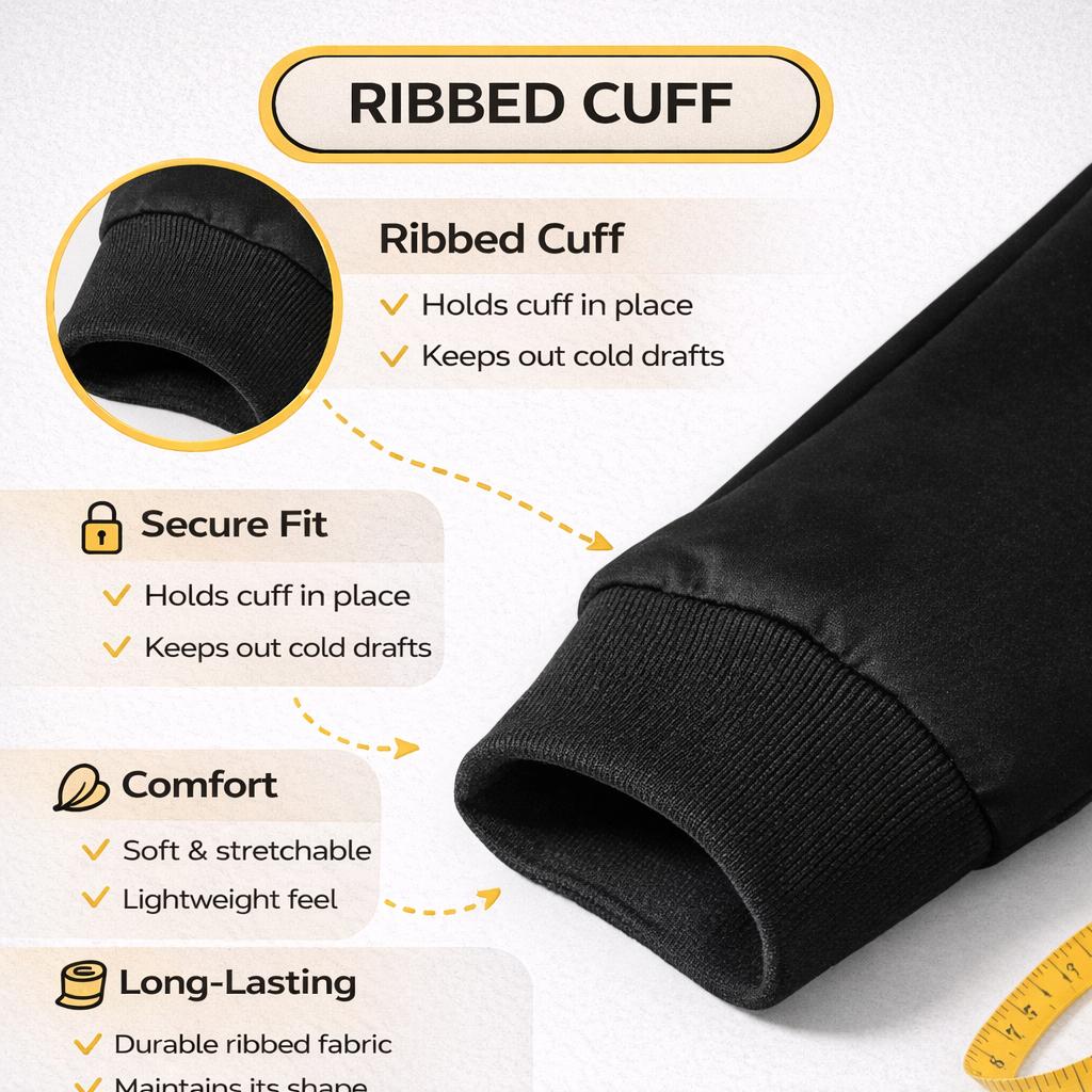 FITROX Men’s Tech Fleece Tracksuit Set – Men’s Polyester Tracksuit Set – Crew Neck Sweatshirt & Joggers – Zip Pocket Detail – S–XL