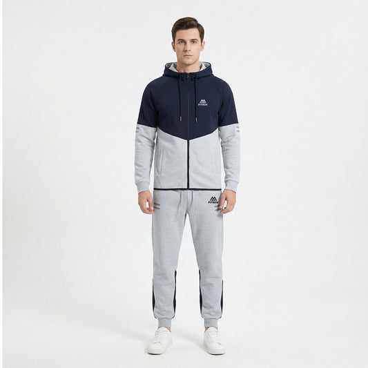 FITROX Men’s Tech Fleece Tracksuit Set – Pullover Hoodie & Joggers – Slim Fit – S-XL Light Grey Hoodie Black Hoodie Charcoal Grey Hoodie & Joggers Size UK 3-8