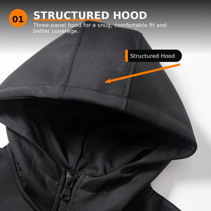 FITROX Kids Polyester Tracksuit 2 Piece Full Zip Hoodie & Jogging Bottoms Navy Black Grey Everyday Comfort Activewear Tracksuit Size UK