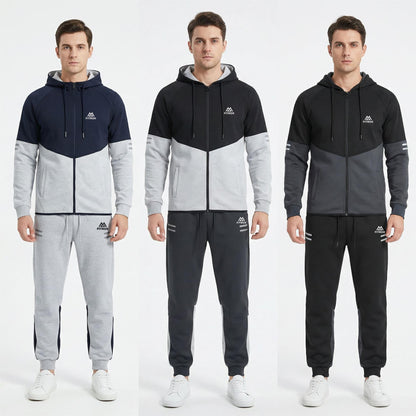 FITROX Men’s Tech Fleece Tracksuit Set – Pullover Hoodie & Joggers – Slim Fit – S-XL Light Grey Hoodie Black Hoodie Charcoal Grey Hoodie & Joggers Size UK 3-8