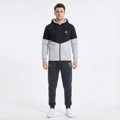 FITROX Men’s Tech Fleece Tracksuit Set – Pullover Hoodie & Joggers – Slim Fit – S-XL Light Grey Hoodie Black Hoodie Charcoal Grey Hoodie & Joggers Size UK 3-8